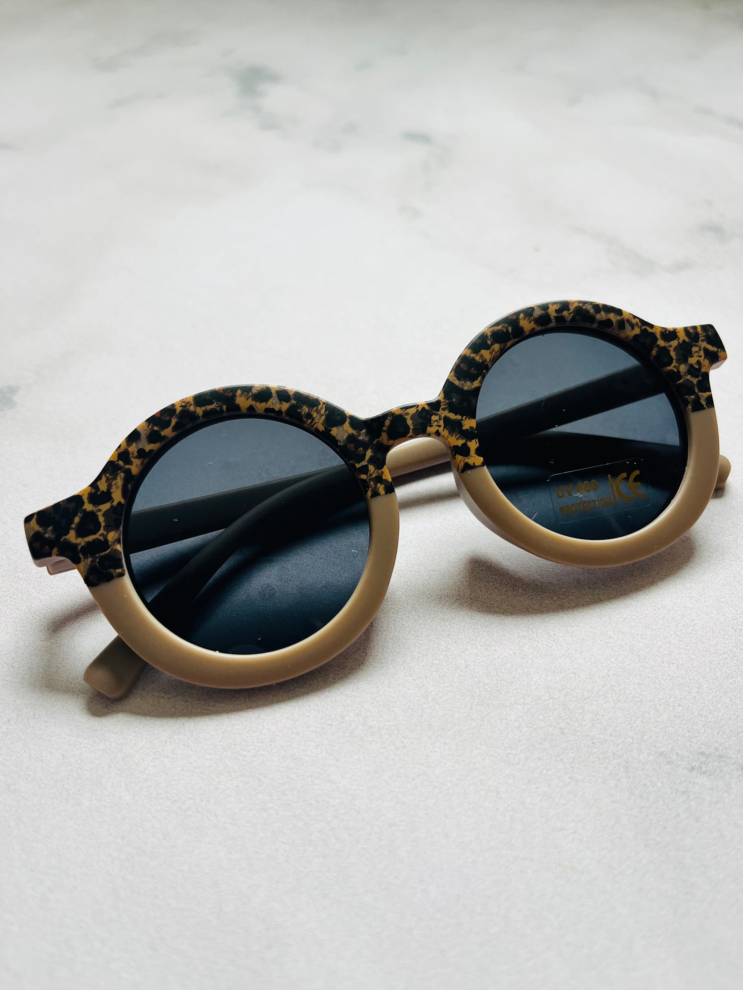 Luna Rose Round Two Tone Sunglasses Leopard / Taupe