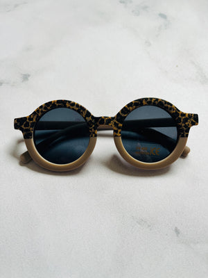 Luna Rose Round Two Tone Sunglasses Leopard / Taupe