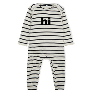 Organic Zoo Breton Stripe HI Playsuit