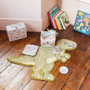 Sass & Belle T-Rex Green Rug