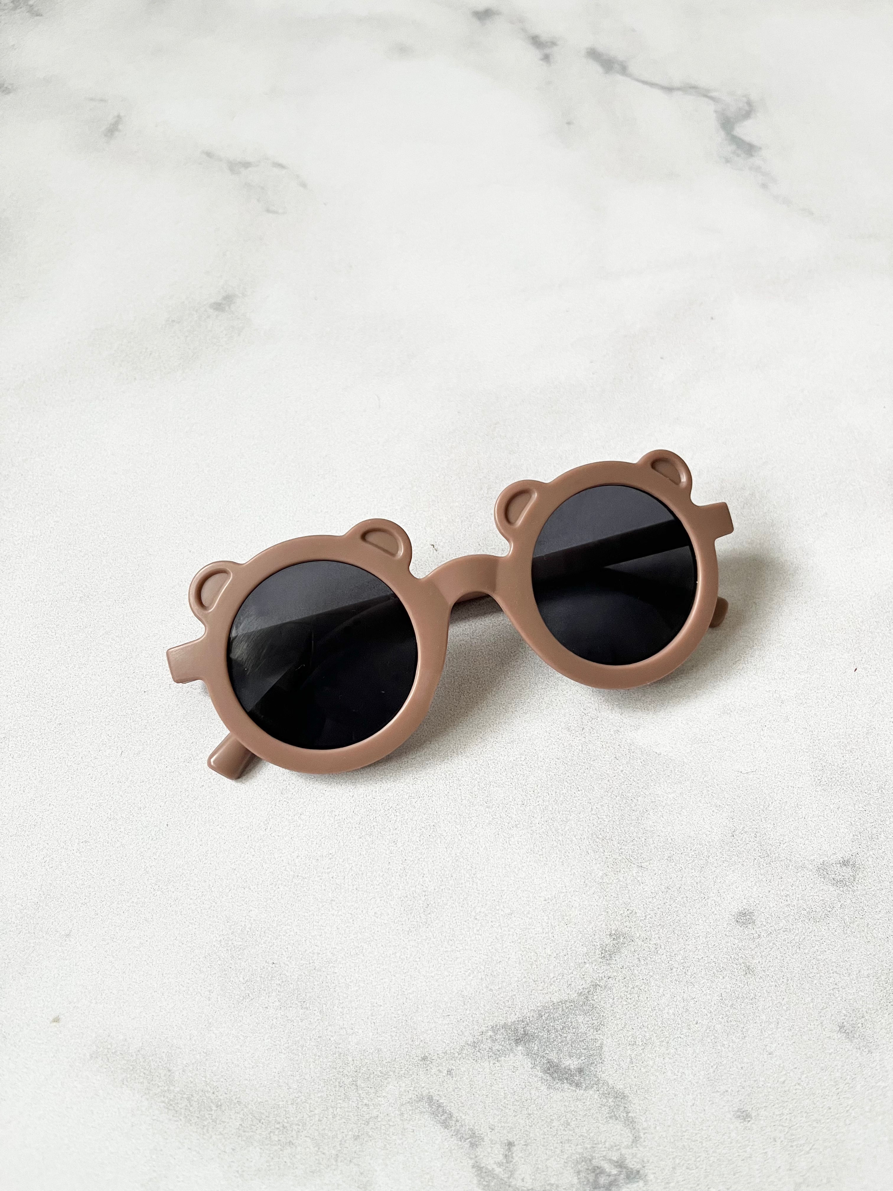 Luna Rose Round Bear Sunglasses Mauve