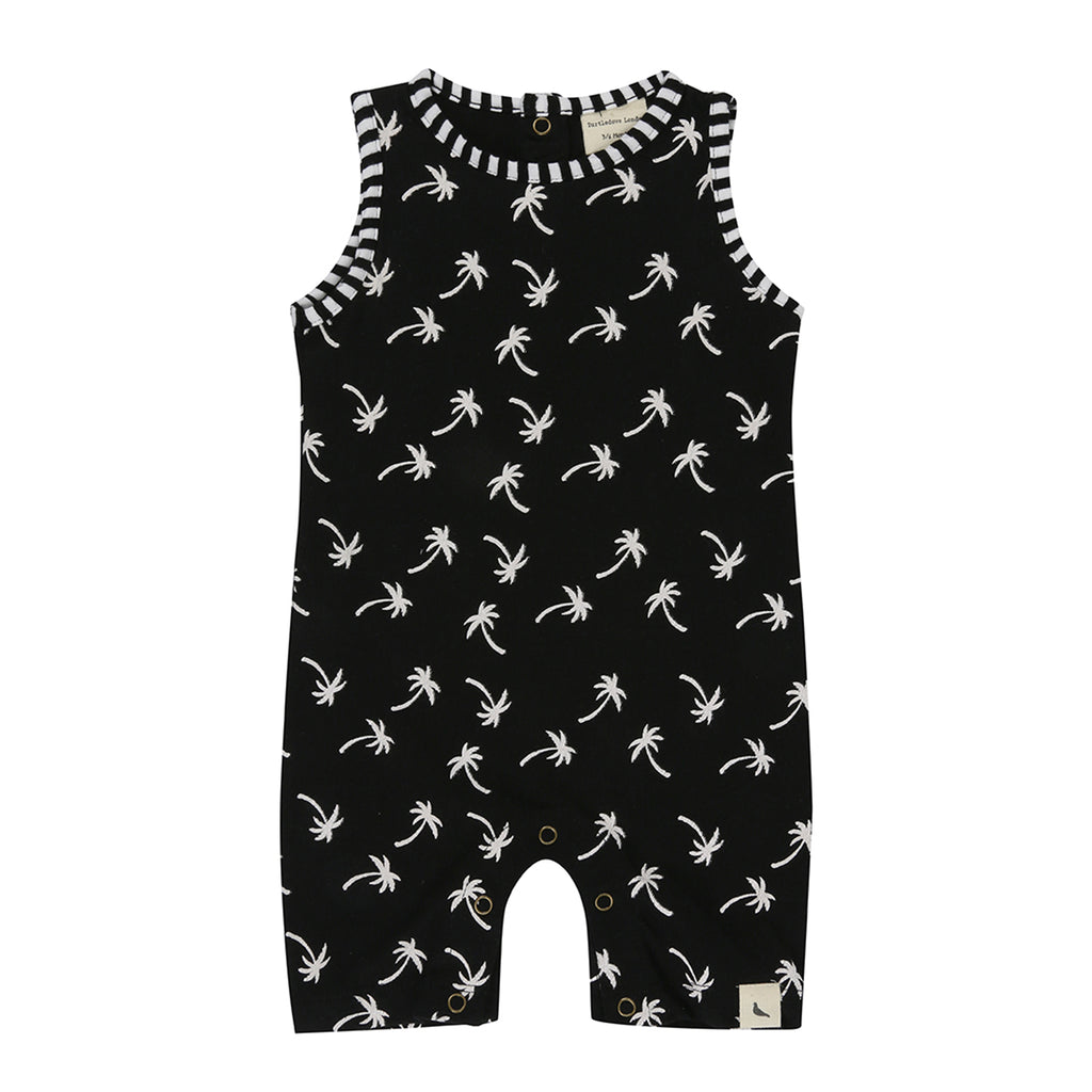 Turtledove London Sleeveless Palm Print Shortie Playsuit