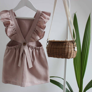 Freya Lillie Frill Strap Linen Dress