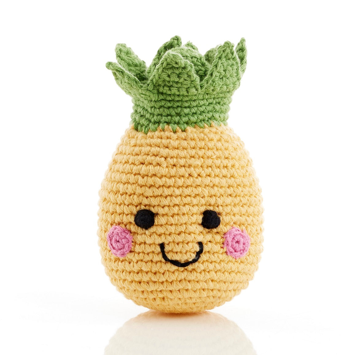 Knitted Pineapple Friendly Fruit Rattle