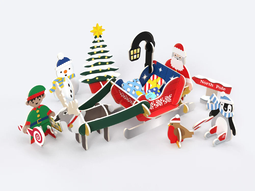 Santa's Midnight Sleigh Ride Eco-Friendly Playset