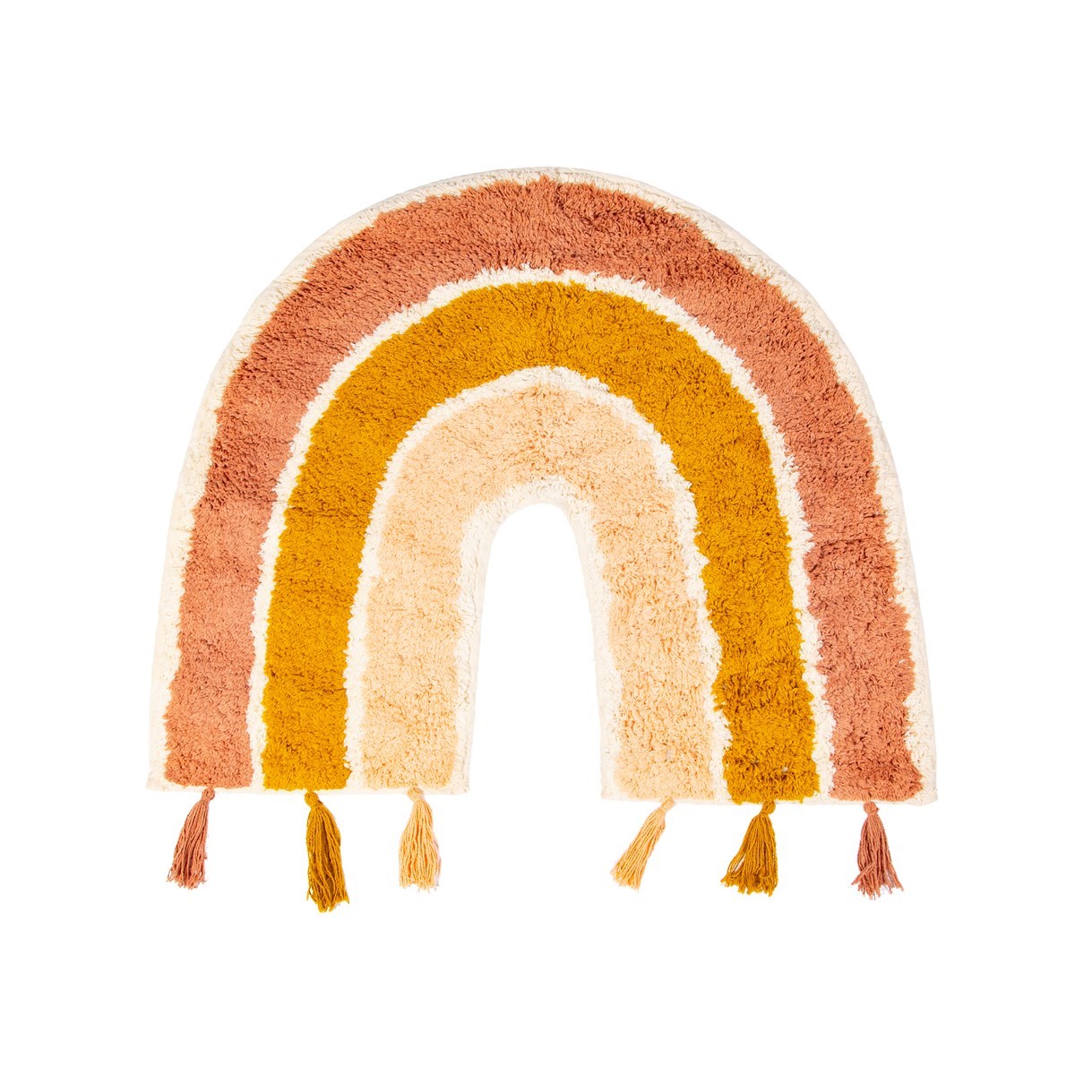 Sass & Belle Earth Rainbow Tassel Rug