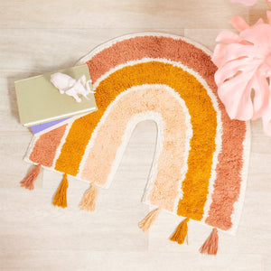 Sass & Belle Earth Rainbow Tassel Rug