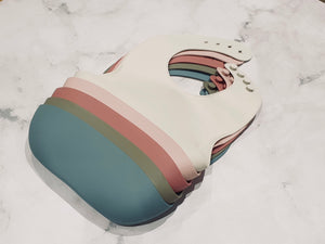 Luna Rose Dusty Pink Silicone Bib
