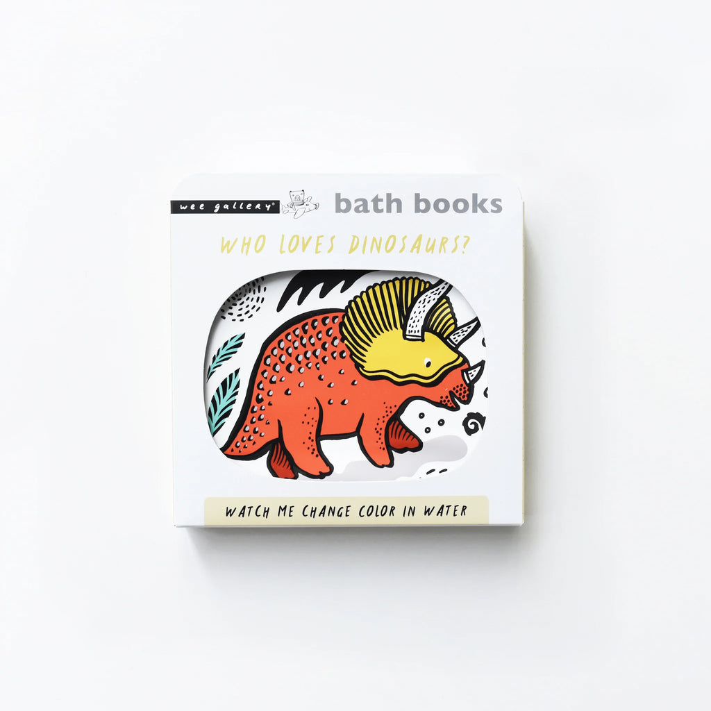 Wee Gallery Colour Me Bath Books - Dinosaurs