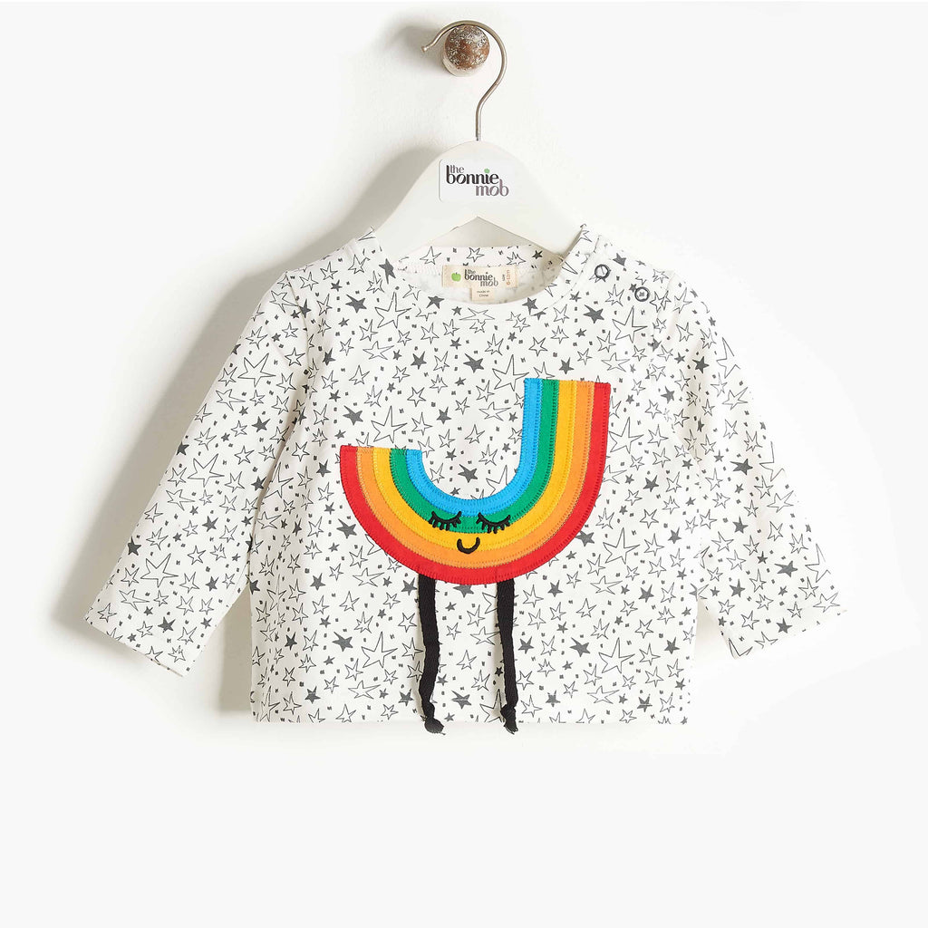 Bonnie Mob Chappy Rainbow Applique T-Shirt