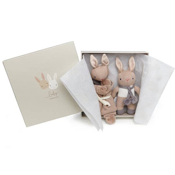 Baby Threads Bunny Taupe Gift Set