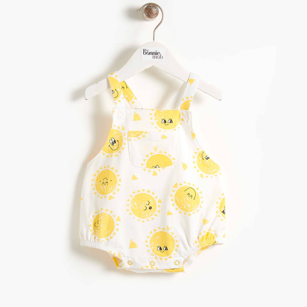 Bonnie Mob Dali Sunshine Printed Bubble Romper