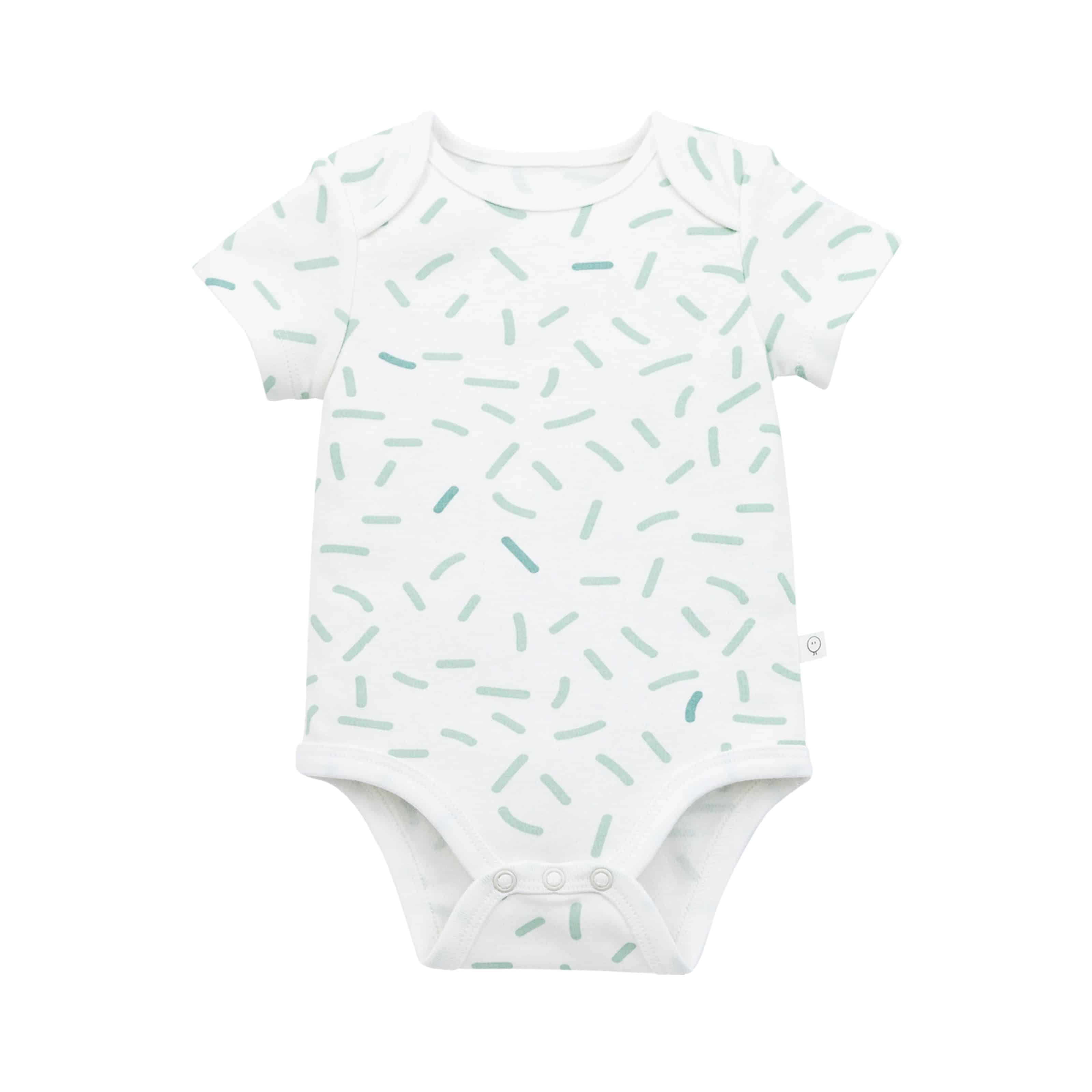 Baby Mori Short Sleeve 'Dream in Green' Bodysuit