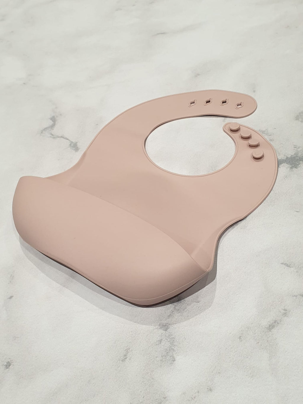 Luna Rose Dusty Pink Silicone Bib