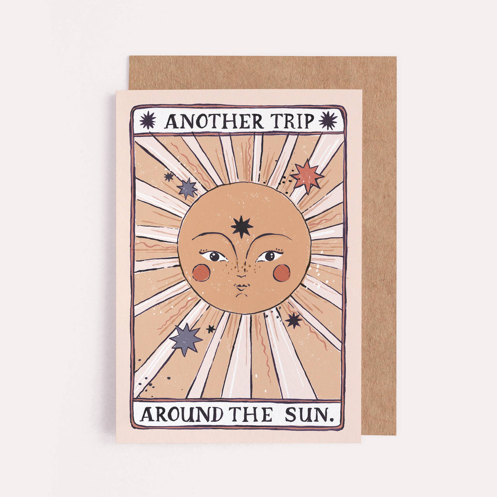 Tarot Sun Birthday Card | Tarot Card | Sun Greeting Cards