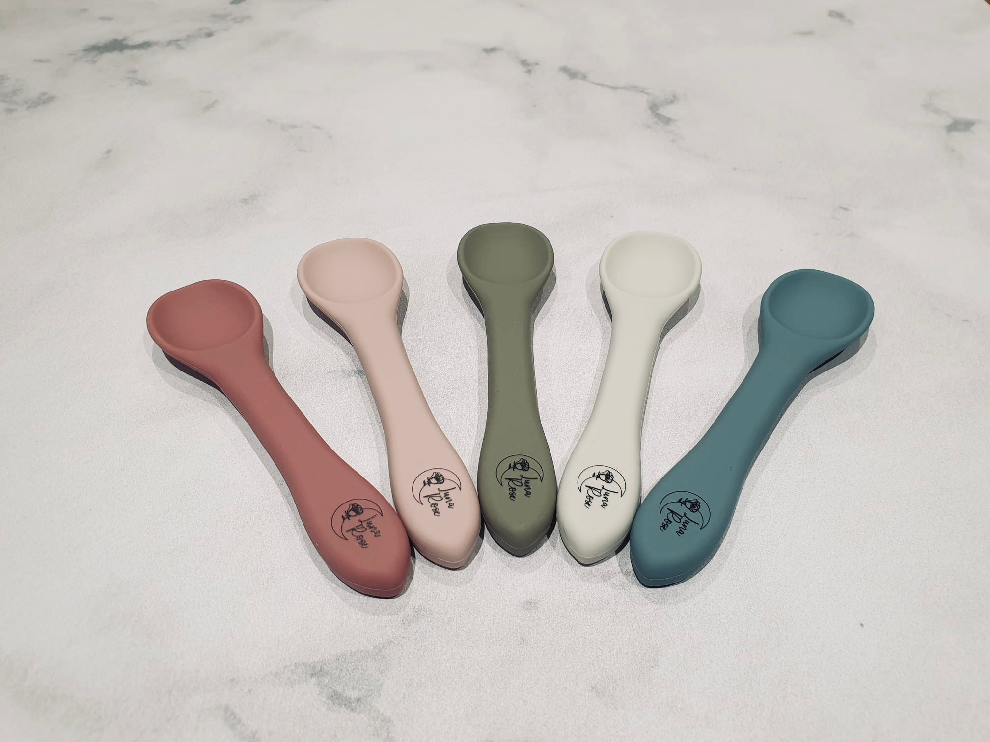 Luna Rose Powder Rose Silicone Bowl & Spoon Set