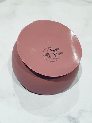 Luna Rose Powder Rose Silicone Bowl & Spoon Set