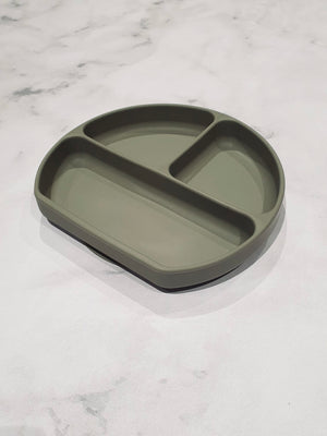 Luna Rose Soft Khaki Silicone Weaning Set