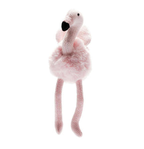 Flamingo Knitted Small Rattle