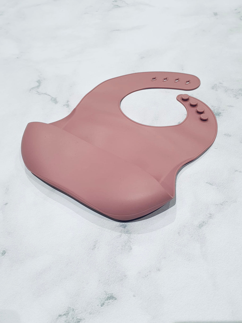 Luna Rose Powder Rose Silicone Bib