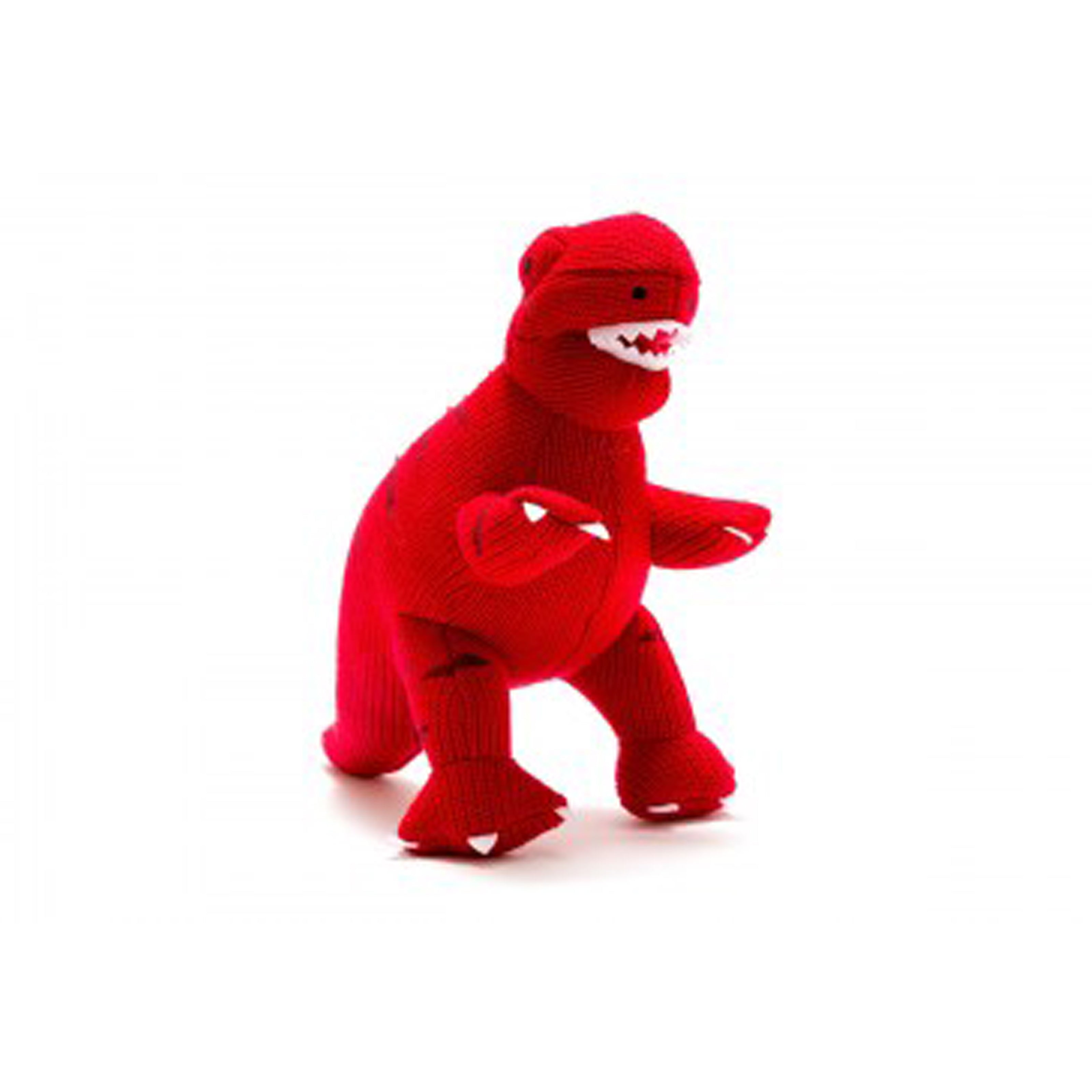 Knitted Red T-Rex Medium Toy