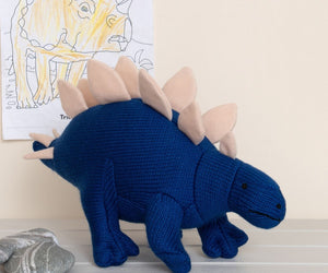 Knitted Stegosaurus Medium Toy