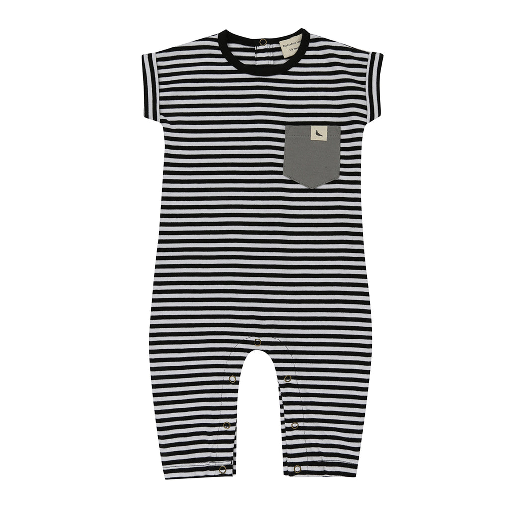 Turtledove London Roll Sleeve Stripe Playsuit