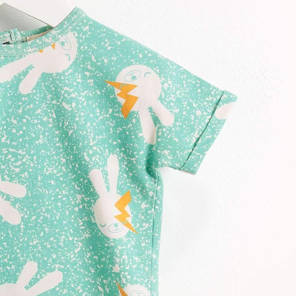 Bonnie Mob Basquiat Bunny Print T-Shirt
